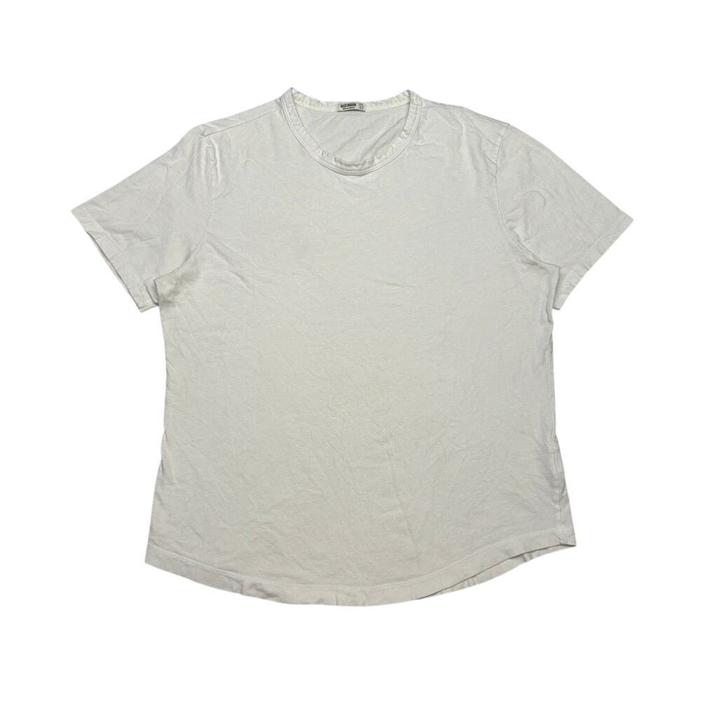Buck Mason Curved Hem Slub Cotton T Shirt Men's Large Quiet Luxury Americana